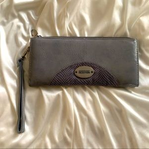 NWT Kenneth Cole Reaction Wristlet Gray Wallet